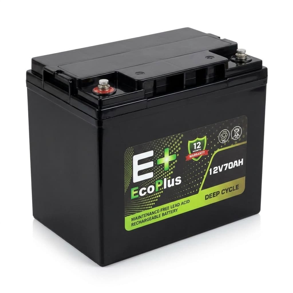 Eco Plus 12V 70Ah VRLA Eco Plus battery - 70Ah, 0CCA - Available in Alberton