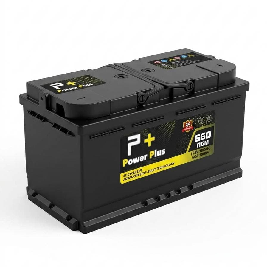 Power Plus 660 AGM - Power Plus AGM Battery (105Ah)