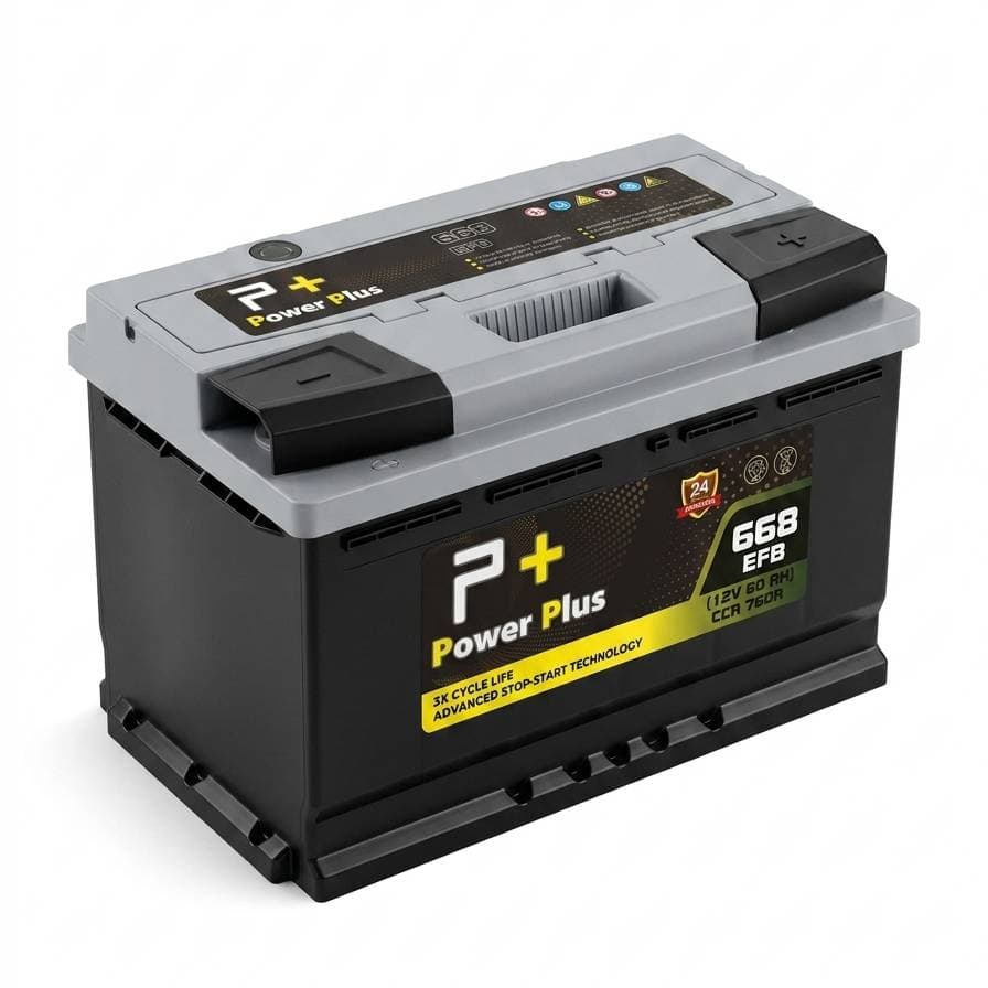 Power Plus 668 EFB - Power Plus EFB Battery (80Ah)